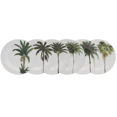 Imagem de Conjunto De Pratos Fundos 06 Peças Palmeiras Schmidt