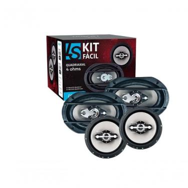 Imagem de Kit Fácil Alto Falante 6x9 / 6" 340w Leson