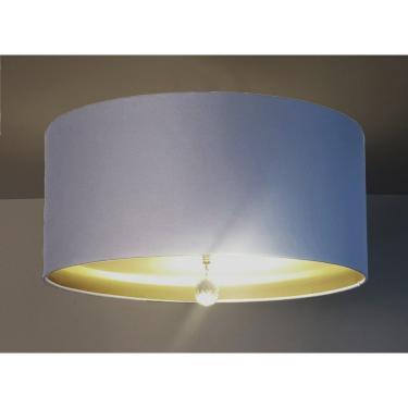 Imagem de Luminária De Teto Plafon Interna 5777 Tom Luz Iluminação Azul-bebê/bronze