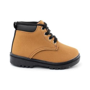 Imagem de Bota Coturno Calçado Infantil Menino Funfy 2000T, Marrom, 25