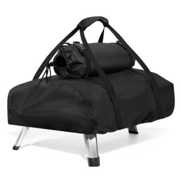 Imagem de Masegari Capa De Transporte Para Forno Pizza Ooni Karu 12 Com Bolsa Chaminé Removível, Tecido Oxford 500D Portátil, A Lenha Áreas Externas (500D 95 X 42 22 Cm)