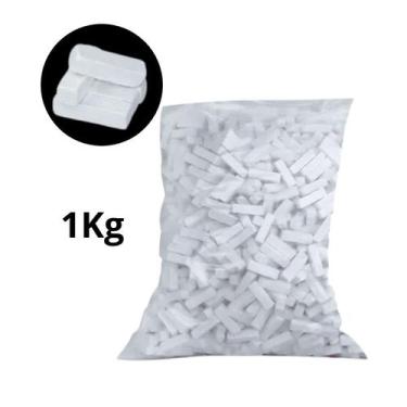 Imagem de Giz Branco Quadrado Bar Taco De Sinuca Bilhar Kilo Lousa - Tacolândia