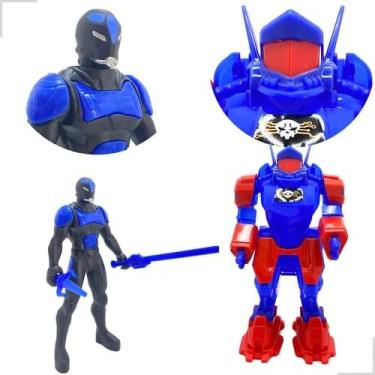 Imagem de Syber Boneco Transformável em Robô, Soldado com Armadura Robótica, Brinquedo de Ação