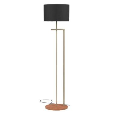 Imagem de abajur de chão luminaria pedestal para sala decoração ambiente design 