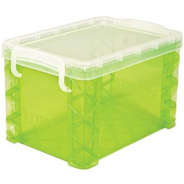 Imagem de Caixa de cartão Super Stacker, caixa de arquivos de 10 x 15 cm, porta-notas, suporte de cartão de índice, suporte de cartão flash, perfeito para cartões de índice de 10 x 15 cm, recipiente organizador