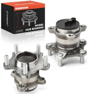 Imagem de A-Premium 2 rolamentos de roda traseira e conjunto de cubo com 5 terminais compatíveis com Nissan Sentra 2020 2021 2022 2023 2024