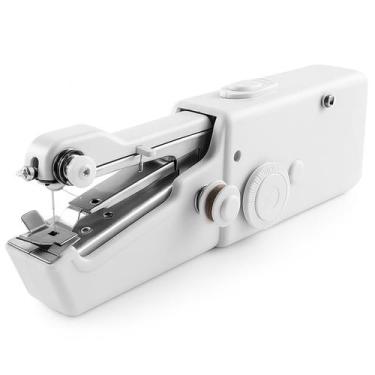 Imagem de Mini Máquina de Costura Elétrica Portátil a Pilha  Prática e Leve para
