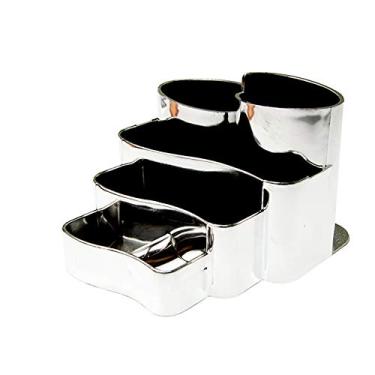 Imagem de PORTA CANETAS METALIZADO PRATA, DELLO, 3005O.0012, Prata, pacote de 12