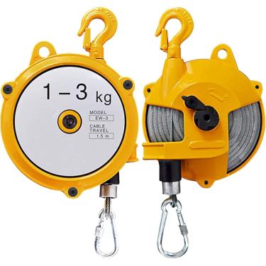 Imagem de Balanceador De Mola Retrátil, Balanceador De Mola De Torre De Travamento Automático Ferramenta Manual De Grau Industrial, Ferramenta Retratora De Tensão Suspensa Para Engenharia E, 1-3kg