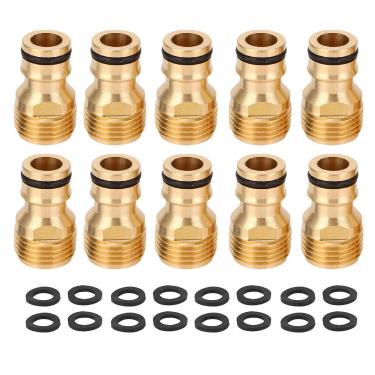 Imagem de ASHATA Adaptador de Lava -louças de 10pcs Adaptador Snap Conexão Snap Adaptador de Pia de Latão para Arruela Portátil, Com Material de Latão Galvanizado à Prova de Ferrugem