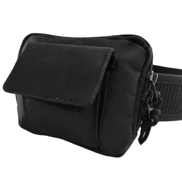 Imagem de Bolsa de luvas de cinto tático duplo de látex descartável porta-luvas de segurança policial bombeiro EMS EMT paramédicos primeiros socorristas cinto acessórios bolsos bolsa de cintura (preto)