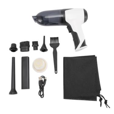 Imagem de Cleaumador de aspirador sem fio portátil 9500pa forte função de sopro de 100w com 6 cabeças para o teclado de carro Use material de abds 190x200x62mm