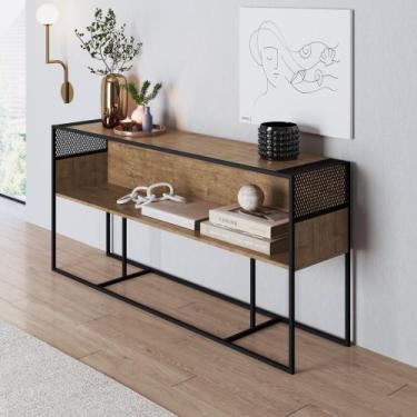 Imagem de Balcão Aparador Metalic 160cm Estilo Industrial Móvel na Caixa, Vermon