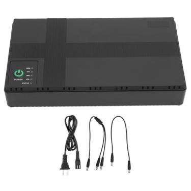 Imagem de Backup de bateria UPS Supplência de alimentação segura e confiável para câmeras roteadores mp3 players portátil branco (Plugue dos EUA 100-240V)