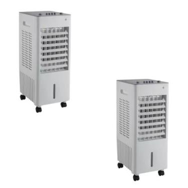 Imagem de Kit 02 Climatizador de Ar 110v Umidificador Portátil 8 Litros Praxis C