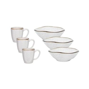 Imagem de Jogo 3 Caneca 260ml e 3 Bowls Tigela 500ml Ryo Maresia Oxford