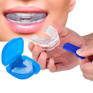Imagem de Protetor Bucal de Silicone Anti-Ronco Anti-Bruxismo C/Estojo - Anti-Sn