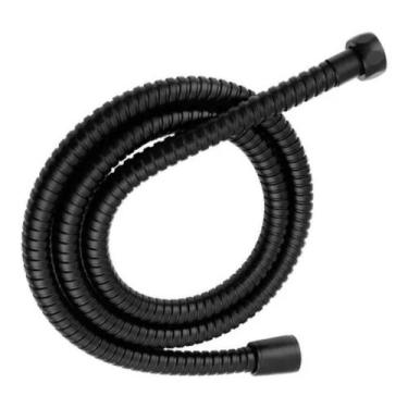 Imagem de Engate Flexível P/ Ducha Higiênica 1.80cm Preto Fosco Black - Renmax M