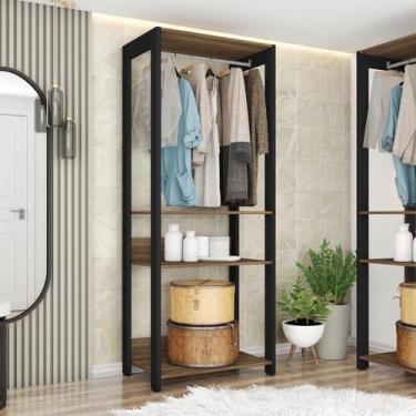 Imagem de Módulo para Closet 2 Prateleiras Aberto Byte - Caemmun