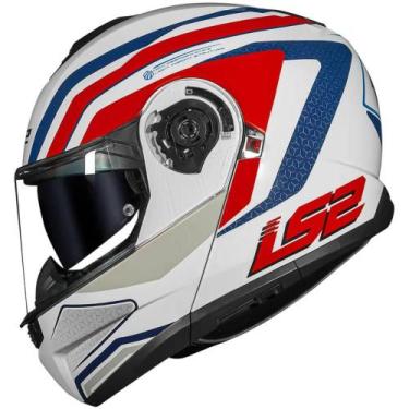 Imagem de Capacete LS2 Articulado FF908 Strobe II Phantom, Branco, 58