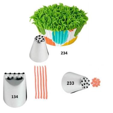 Imagem de Kit 3 Bicos De Confeitar Chuveirinho Wilton