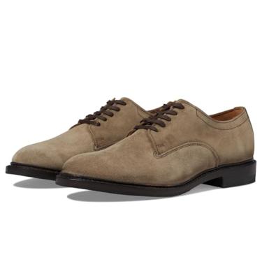 Imagem de Allen Edmonds Sapato Oxford masculino Trevor de bico liso, Camurça marrom claro, 46