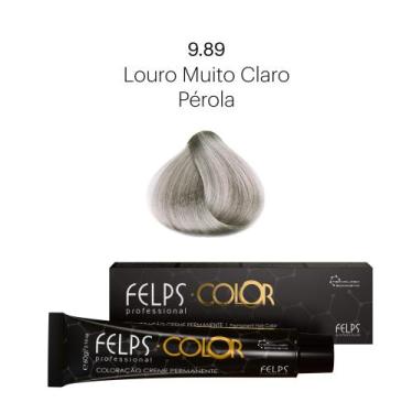 Imagem de Coloração Profissional Felps Color Louro Muito Claro Pérola 9.89 - 60g