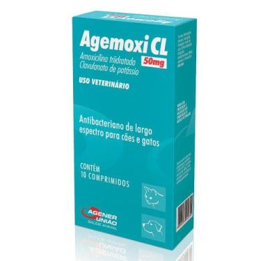 Imagem de Agemoxi CL 50mg com 10 comprimidos - Cães e gatos - Agener