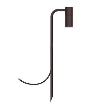 Imagem de Balizador Luminária De Chão Jardim Grama Foco Marrom 50Cm - Singleligh