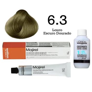 Imagem de Coloração Majirel 6.3 Louro Escuro Dourado + Emulsão Oxi 20 Vol. 75ml 