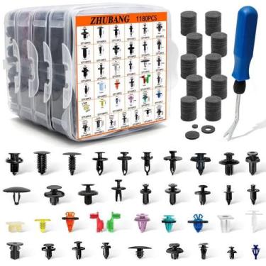 Imagem de Clipes de retenção de pressão para carro Kit de grampos de acabamento 