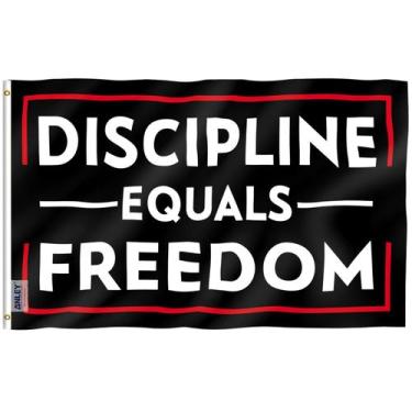 Imagem de Flag Anley Fly Breeze Discipline é igual à liberdade 90x150cm