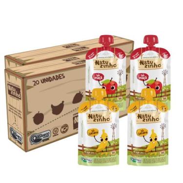 Imagem de Kit Papinha Organica Natuzinho 2 sabores 6 meses 20 unids