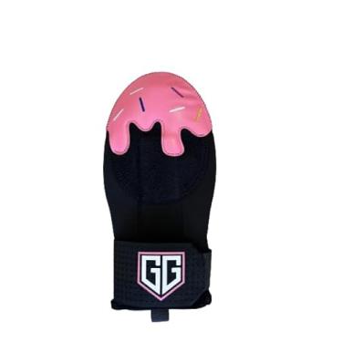 Imagem de Luva deslizante de beisebol/softbol para adultos - Gotejamento fosco rosa com granulado