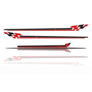 Imagem de Kit Fiat Punto Adesivo Faixa Lateral e Mala - Cromo Sign