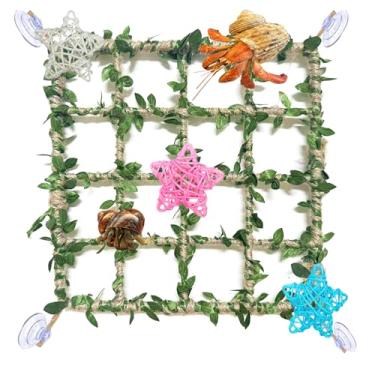 Imagem de Conjunto de brinquedos de escalada de caranguejo eremita, acessórios para tanque de habitat de caranguejo eremita, também para répteis pequenos lagartos camaleão leopardo lagartixa