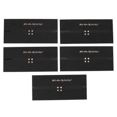 Imagem de AUNMAS 5 PCS Painéis de Carregamento Solar Portátil, 5W Monocristalino Silício Solar Chargers Proof Water Proof Painéis para Acampar, Rvving, Backup Home e Blackouts Off Grid