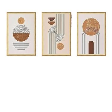 Imagem de Kit 3 Quadros Decorativos Minimalismo Boêmio Sala De Estar Quarto Decoração De Parede,30X50cm,Especificações múltiplas(20x30cmx3pcs)
