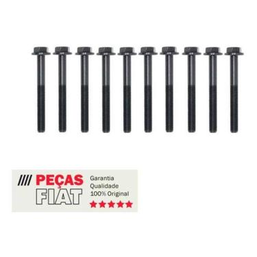 Imagem de Kit Parafusos Cabeçote Palio Uno Fire 1.0 10Pcs