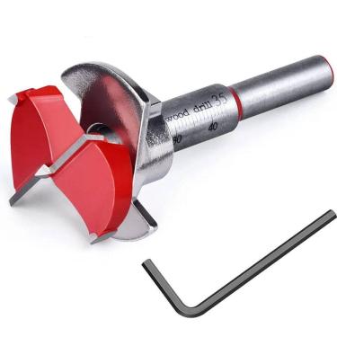 Imagem de Fresa Broca Forstner 35Mm Dobradiça Caneco Com Limitador