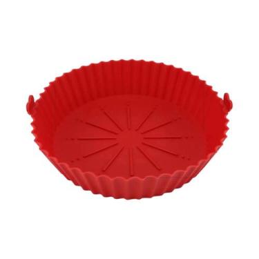 Imagem de Forro De Silicone Reutilizável Para Air Fryer, Bandeja De Cozimento De