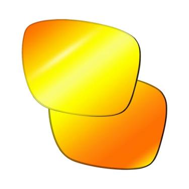 Imagem de YEIN Lentes de reposição polarizadas laranja espelhadas para Ray-Ban Meta RW4006 Wayfarer, unissex, óculos de sol (sem ampliação)