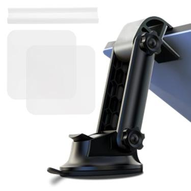 Imagem de LYIYEYAN Kit de montagem de carro para Starlink Mini - Suporte de carro ajustável em vários ângulos com base de sucção pegajosa, suporte de ventosa de veículo para painel