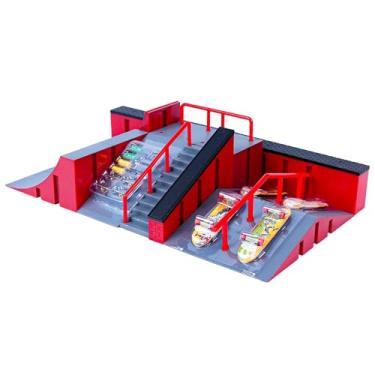 Imagem de Pista de Skate de Dedo Modular, 43 x 25 x 9 cm, Kit com Rampas e Obstáculos, Personalizável