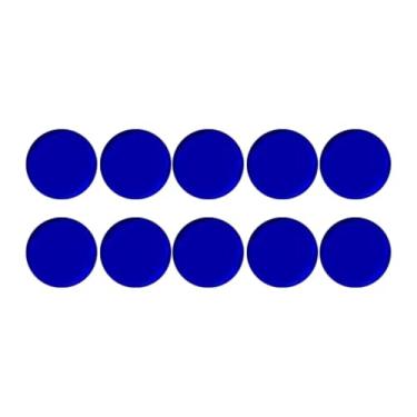 Imagem de predolo 10 peças de almofadas de ponta de taco de sinuca, substituição de acessórios de bilhar, almofadas de virola para lazer, Azul