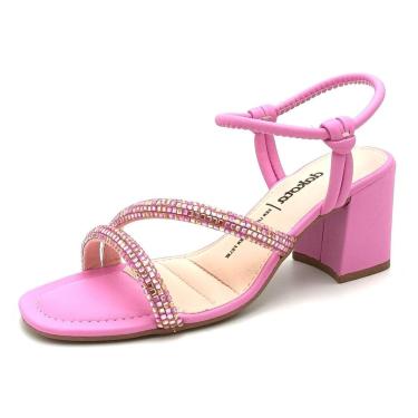 Imagem de Sandalia Feminina Facil Calce Salto Medio Dakota Y6693