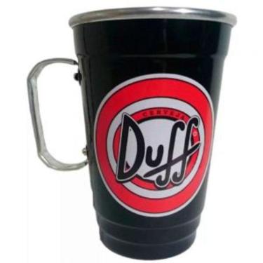 Imagem de Caneca Em Alumínio Térmica De Chopp Preta - Cerveja Duff