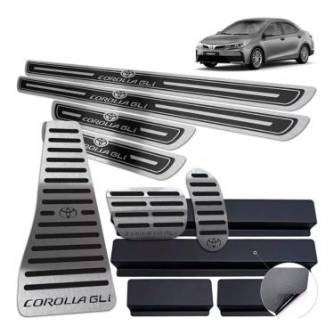 Imagem de Soleira Pedaleira Descanso Corolla GLI 2014/2019 Preto A.R