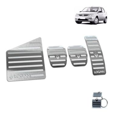 Imagem de Descanso e Pedaleira Renault Logan 2007 a 2010 Prata