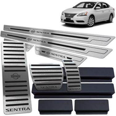 Imagem de Soleira Pedaleira Descanso Sentra 2014/2016 Auto Preto BR